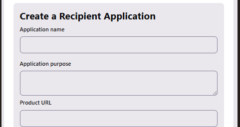 Step 2.3: Create Application